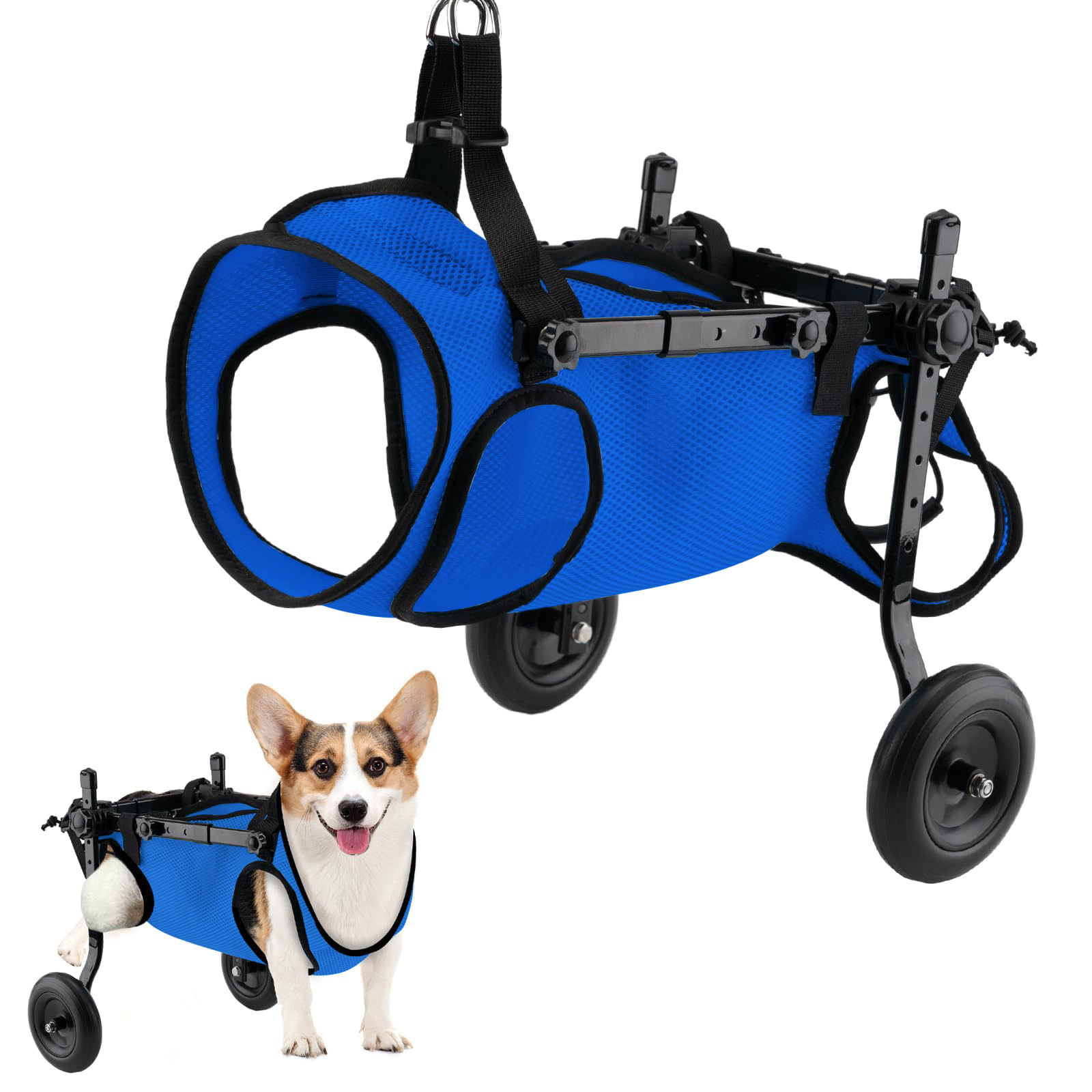 supplies Old auxiliary scooter Pet corgi wheelchair leg disabled Disabled dog rehabilitation cart Free shipping