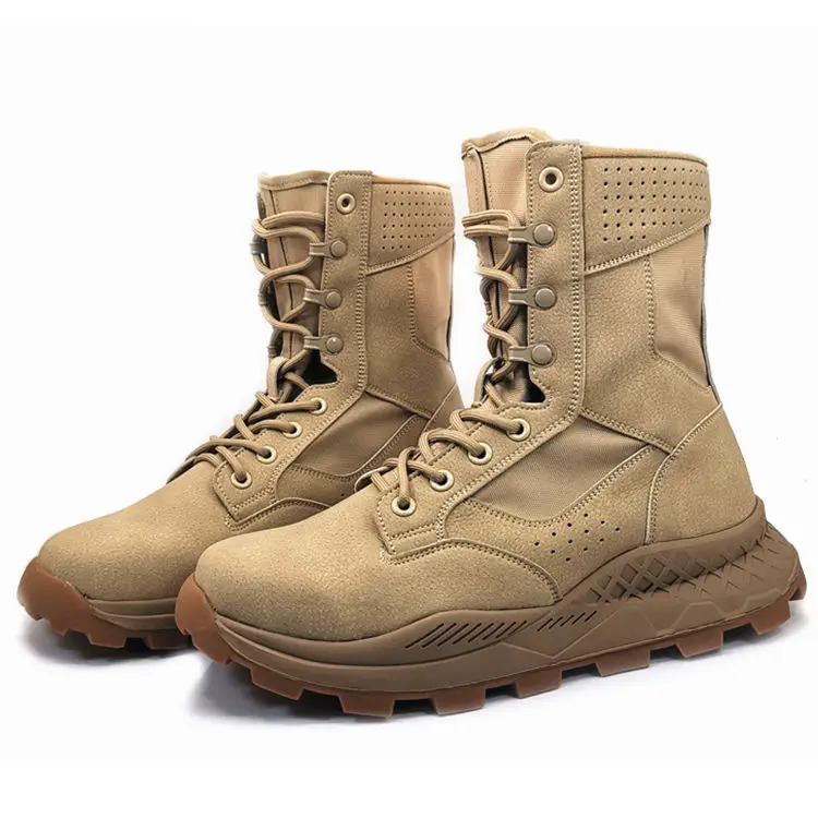 Outdoor Desert Boots Spring Special Forces Men Mesh Breathable Combat Mountaineering Boots Hiking Ultra-Light Training Shoes 251110