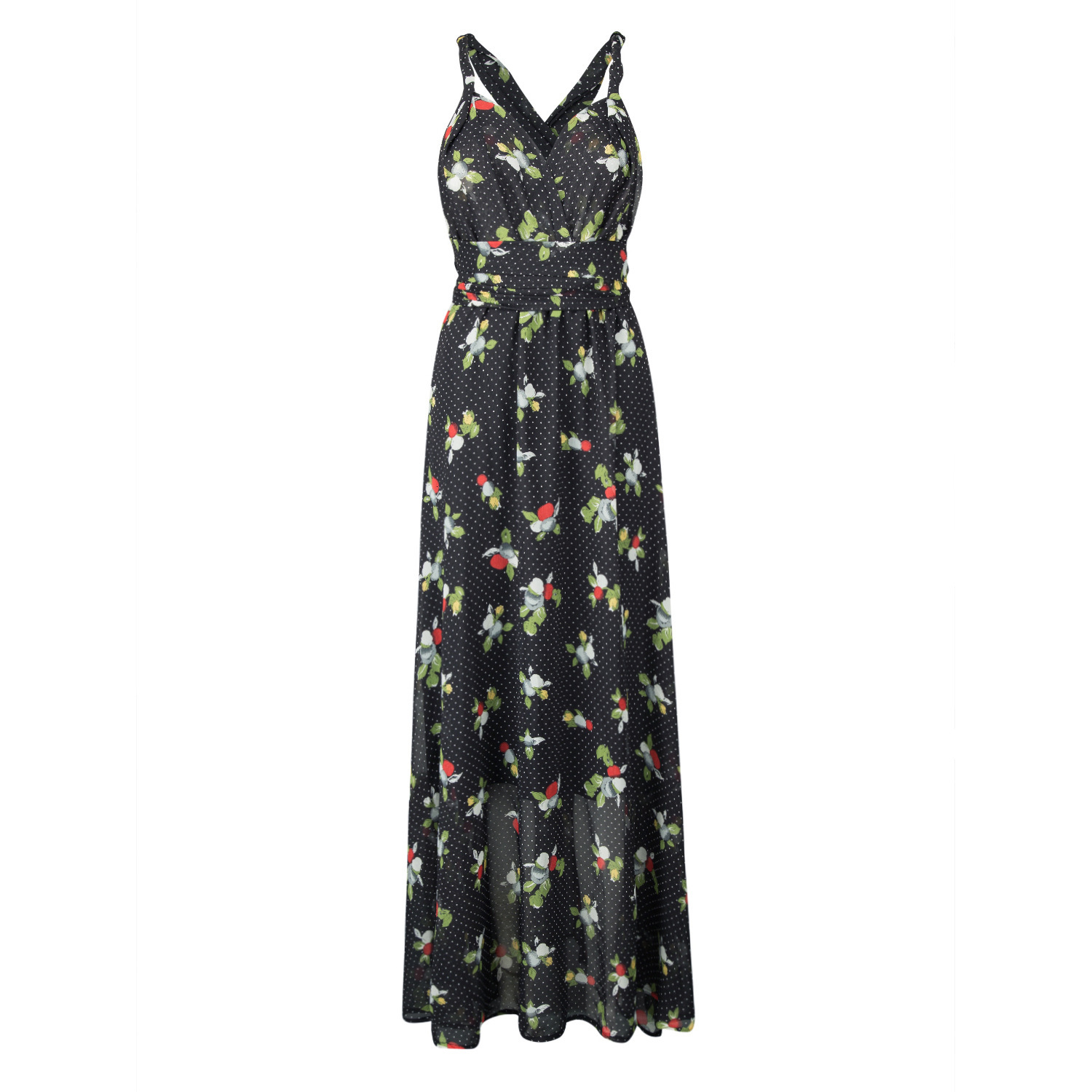 New 2025 Women's Printed Multi Wear Chiffon Dress
