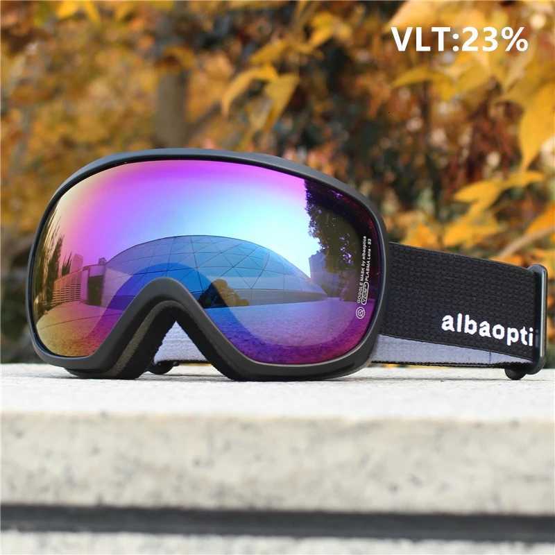 New Alba Mask Double Layers Anti-Fog Ski Goggles Snow Snowboard Glasses Snowmobile Eyewear Outdoor Sport Ski Googles K251110