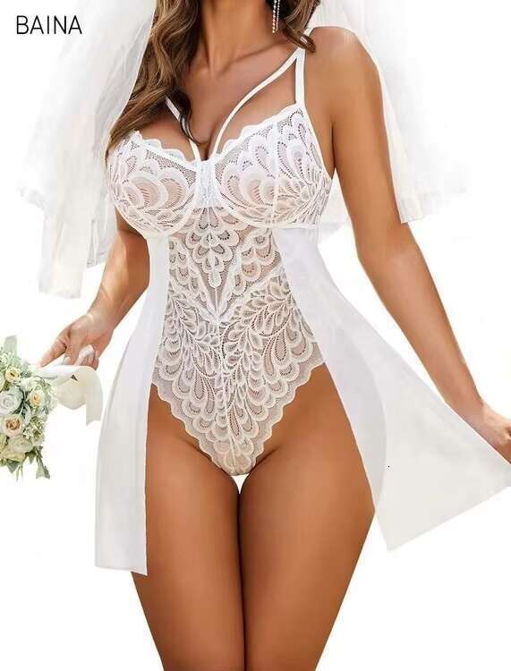 Women's Lace Mesh Dress Pamas Erotic Nightdress Sexy Gerie