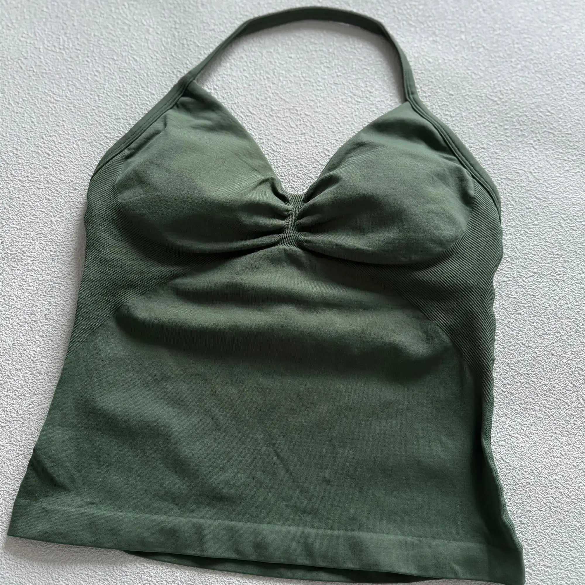 No new impact sports yoga vest womens fitness yoga top gym clothing strapless built-in braW250411