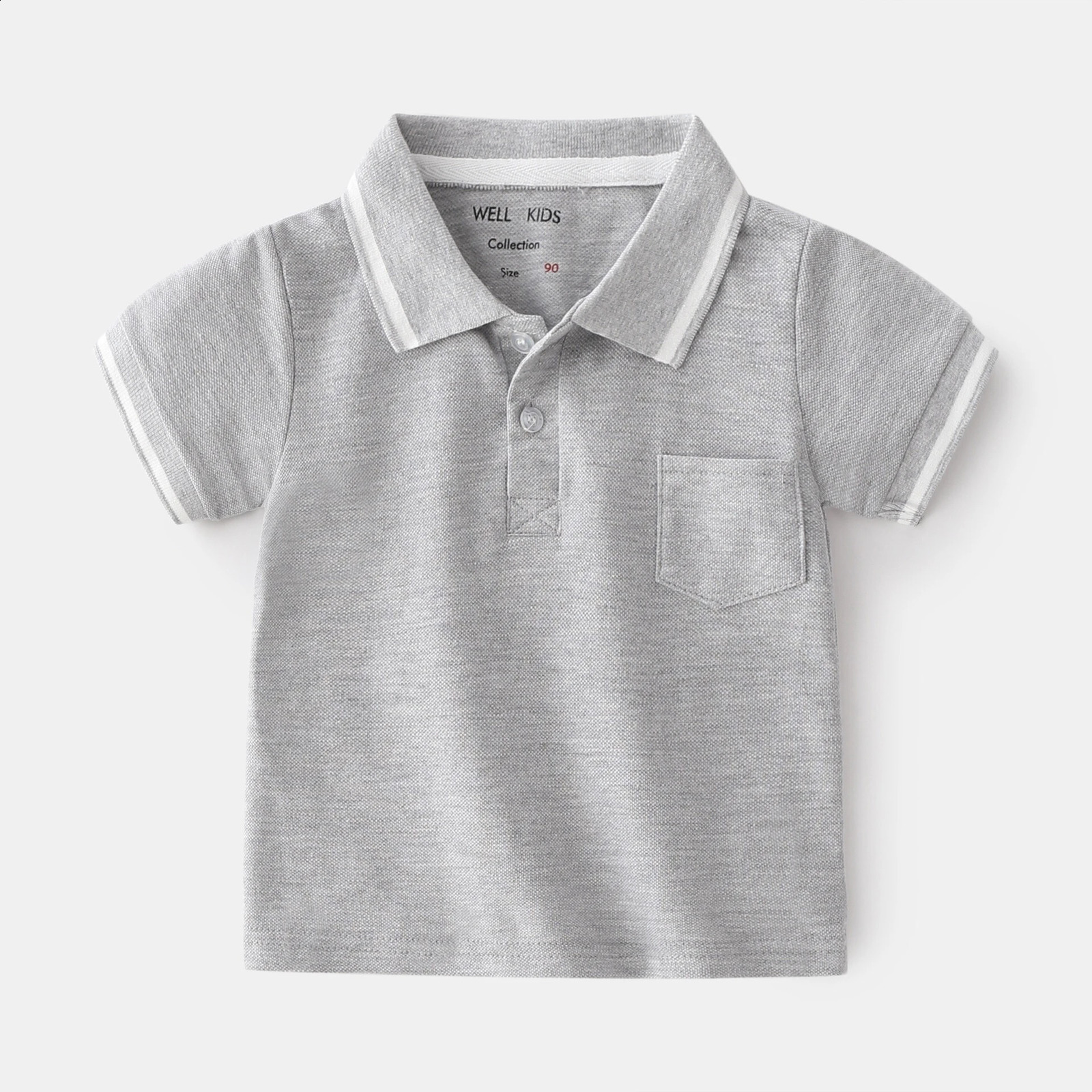 Summer Baby Boys Polo Shirts Children Clothes Short Sleeve Kids Shirt Kids Toddler Girl Boy Striped Polo Shirt Tops Tee 250410