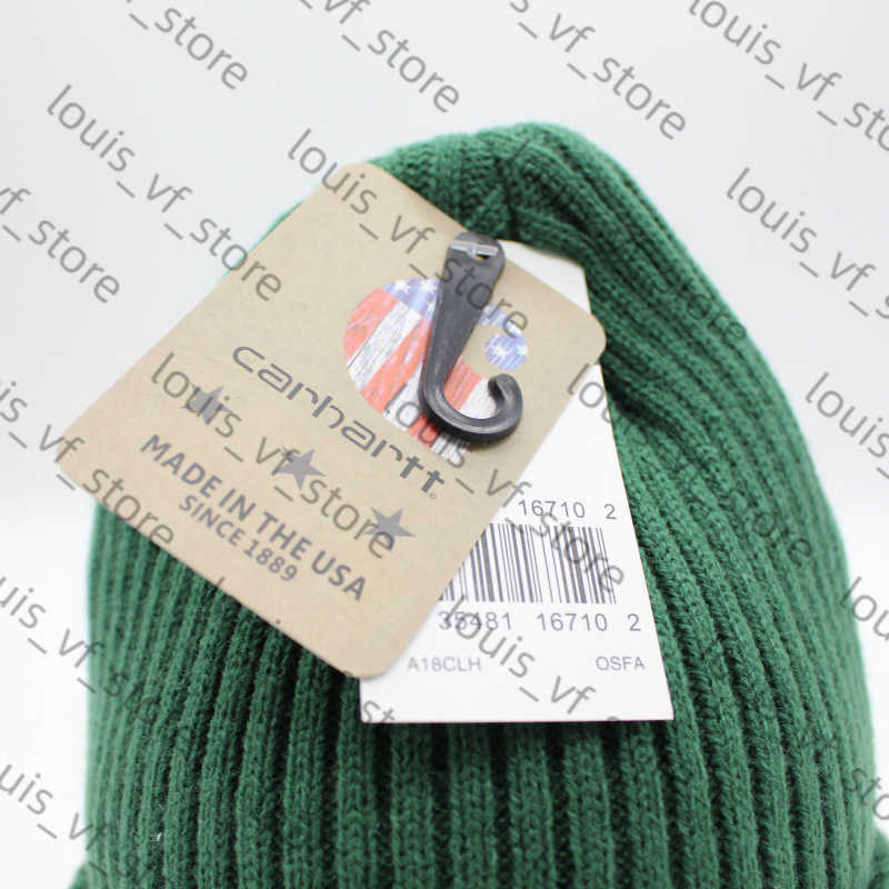Versatile Striped Label Tooling Wool Hat Mens and Womens Fashion Knitted Autumn Winter Warm Hat Pullover H250411 D84I