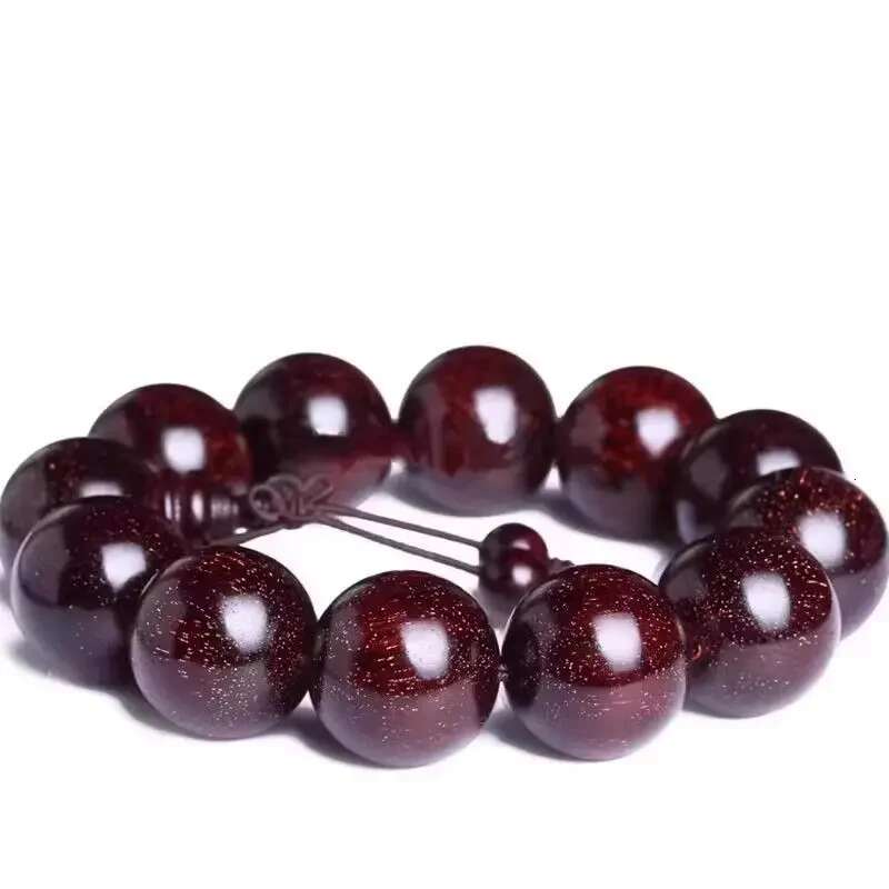 Indian Small Leaf Rosewood Women's Men's High-Density Old Material Genuine Buddha Beads Bracelet Wenwan Rosary