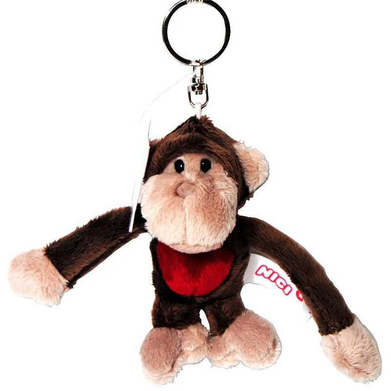 Special Wolf and Bluebird Keychain Classic 3D Monkey Gorilla Model Filled Animal Keychain Soft Doll Keychain W250411