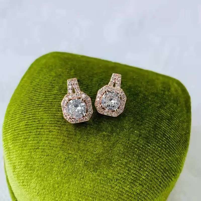 Luomansi Genuine 1CT D Color Moissanite Diamond Earrings 100% S925 Sterling Silver Super Shiny Wedding Jewelry
