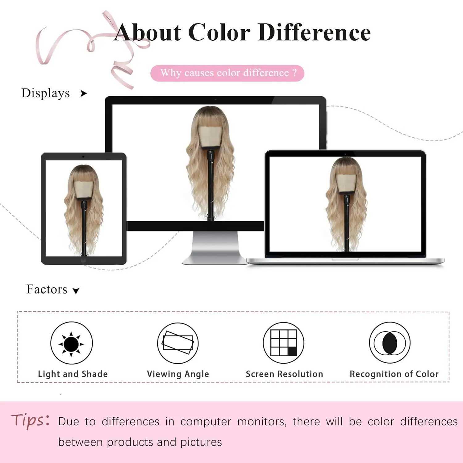 Ombre Blonde Wig with Bangs Long Wavy Wig Platinum Blonde Wigs for Women with Dark Roots Natural Synthetic Wigs Curly HairT251111