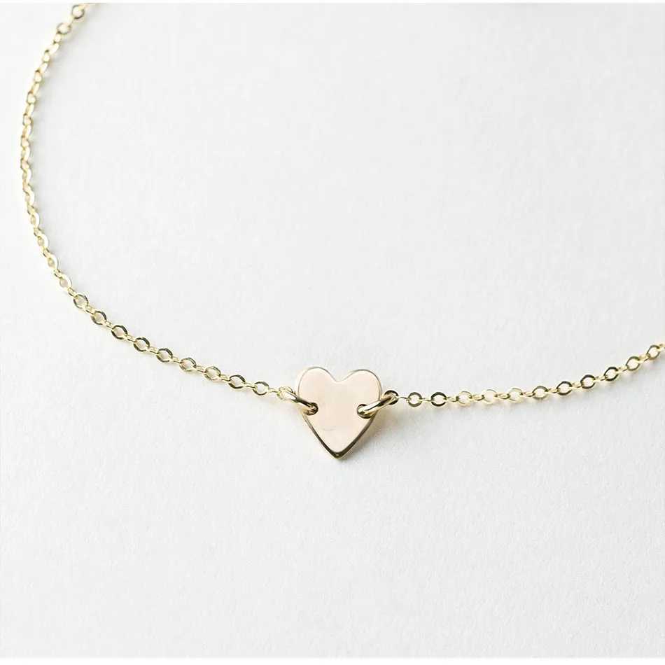eManco Simple Name Initial Stainless Steel Bracelets for Women Heart Charm Bracelet Friendship Bracelet JewelleryC250410