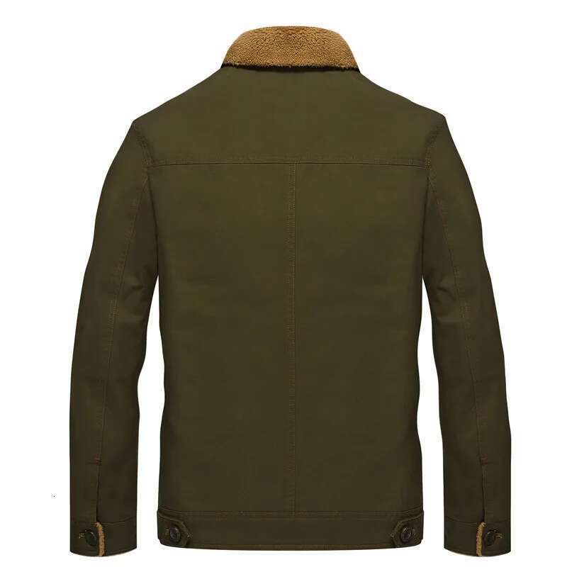 2025 Men's Winter Workwear Jacket, Heavyweight Thermal Oversized Casual Coat, Streetwear Utility Fleece Ed Outerwear