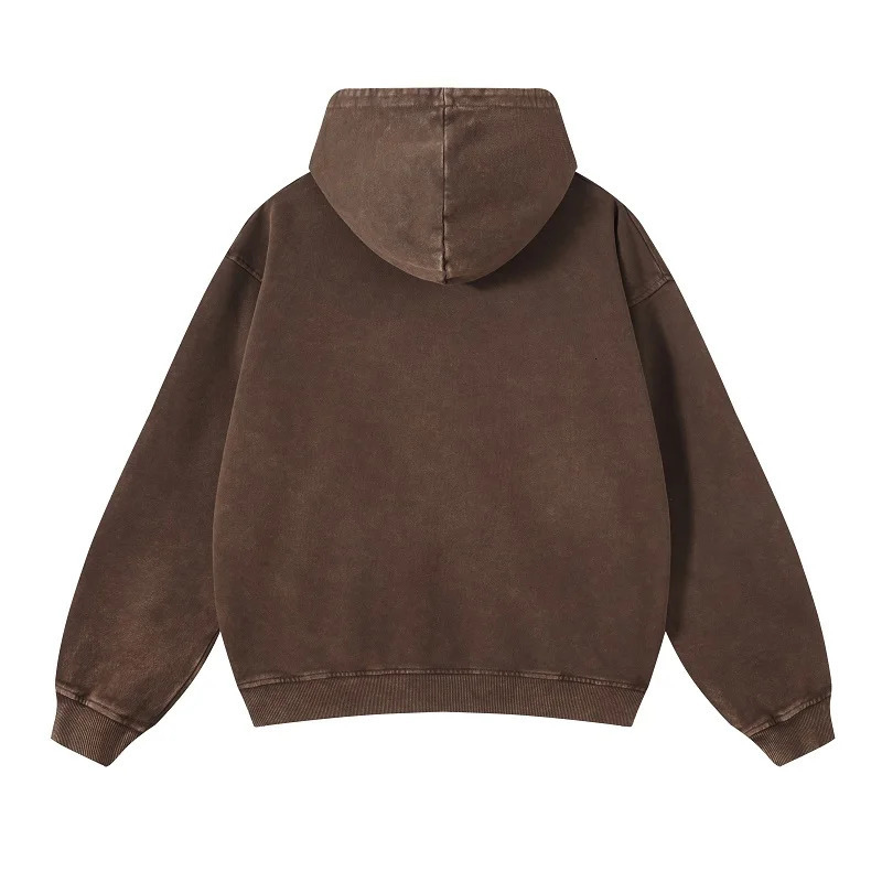 Heavyweight High Street Washed 520G Hooded Sweatshirt Vintage Dark Loose Oversized Unisex Hoodie 251110