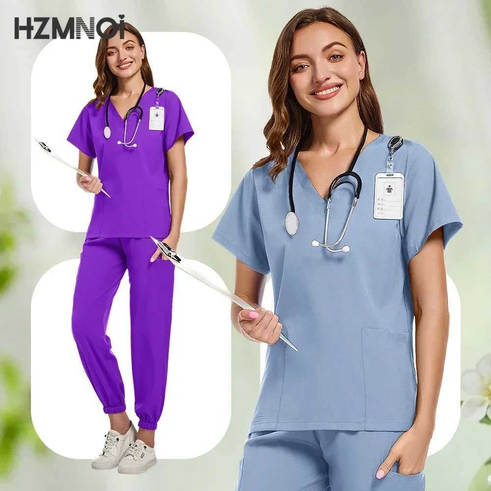 New Surgical Uniforms Woman Work Suit Medical Scrub Set Doctor Nurse Clinical Clothes Hospital Accessories High-quty Workwear X250410