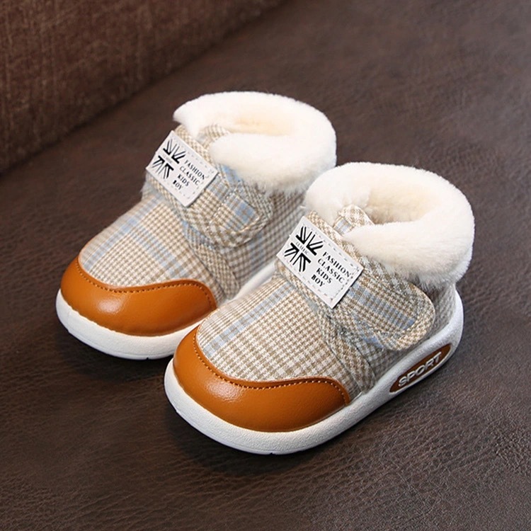 Toddlers Snow Boots Children Winter Baby Boys Warm Shoes Infant Girls Plus Furry Thicken Outdoor Shoes Kidszworld Little Kids Cotton Shoes Size 16 - 2
