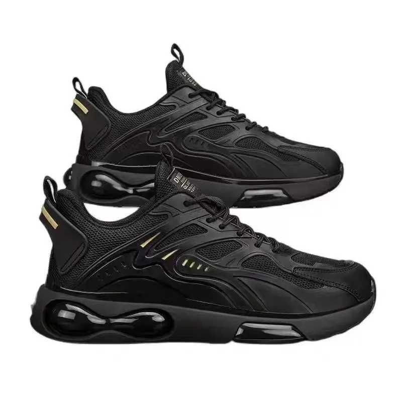 new mesh mens shoes suitable for teenagers breathable shallow running sports and leisure thick soled fashionable mens shoes M250411