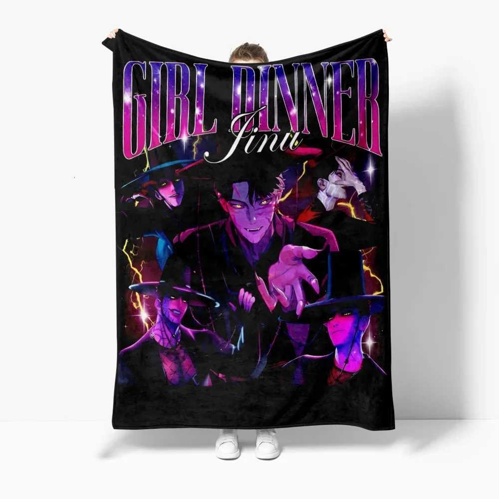 Movie K-Pop D-Demon Hunters Winter Blanket Cover Warmth Soft Multifunctional Decorative Blanket Universal Flannel Blankets C251111