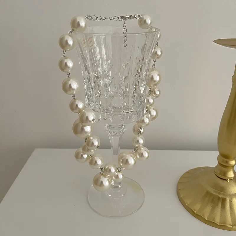 YANGLIUJIA Pearl Necklace European And American Style Personality Fashion Necklace Ms Girl Travel Wedding Accessories 2023C250411