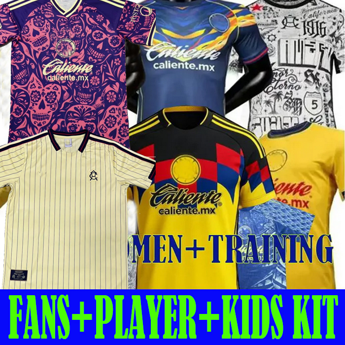 Fans Liga MX Club AmericaN 2025 2026 home Soccer Jerseys pre-match R.MARTiNEZ GIOVANI home away 3rd training 24 25 26 short long sleeve football men and women kids shirt