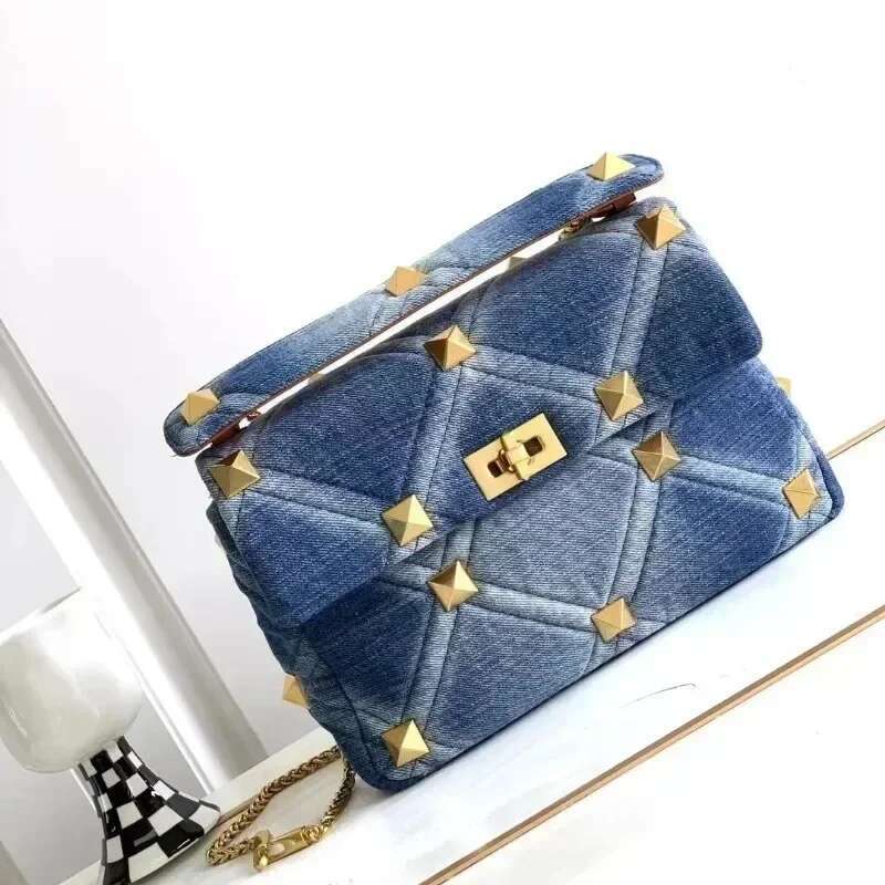 New Denim Rivet Bag Designer Handbag Crossbody Bags For Women Purses And Handbags