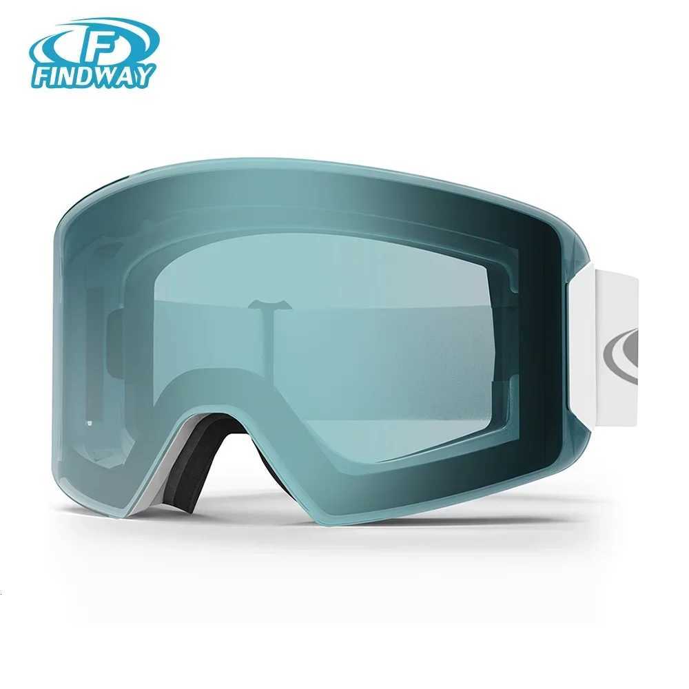 Findway Adult Ski Goggles Anti-Fog Ski Goggles Cylindrical Anti-Fog Snow Goggles UV Protection Snowboard Goggles For Men /Women K251110