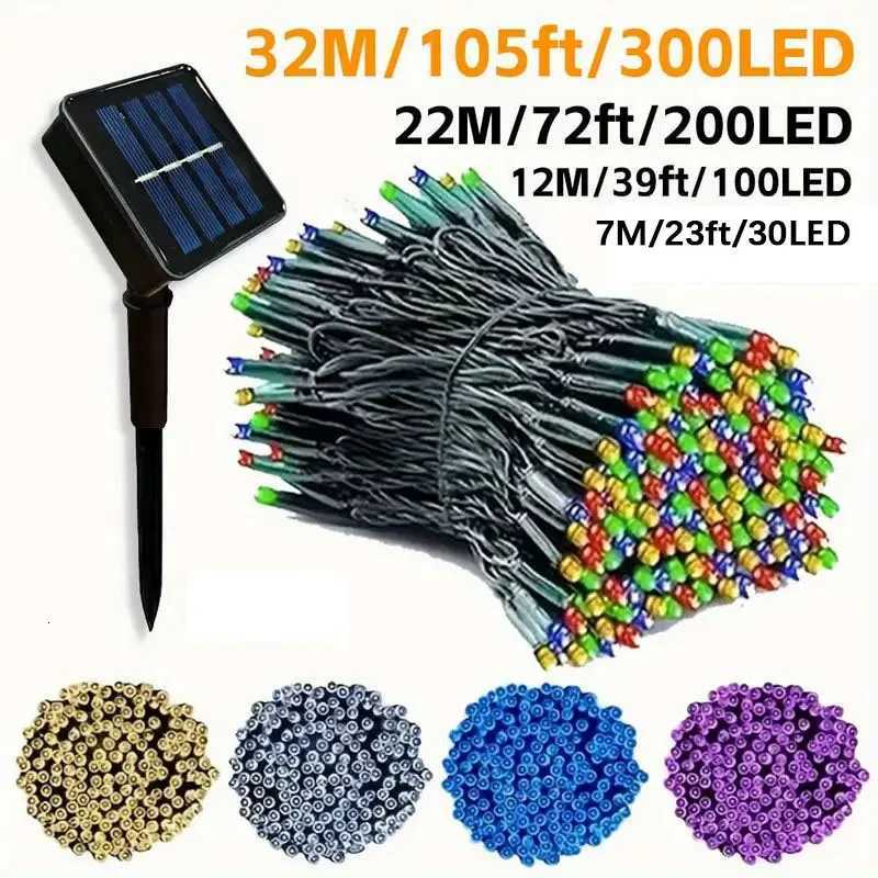 Christmas LED Solar String Lights Fairy Lights 8 Lighting Modes Waterproof Suitable for Outdoor Gardens Weddings Parties Dances Y251111