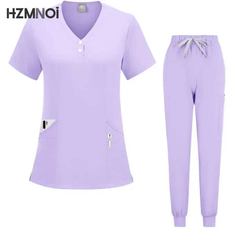 Hospital Scrubs Sets Nurse Accessories Medical Clothing for Women Work Uniforms Dental Clinic Beauty Sn Spa Workwear Overalls X2504101