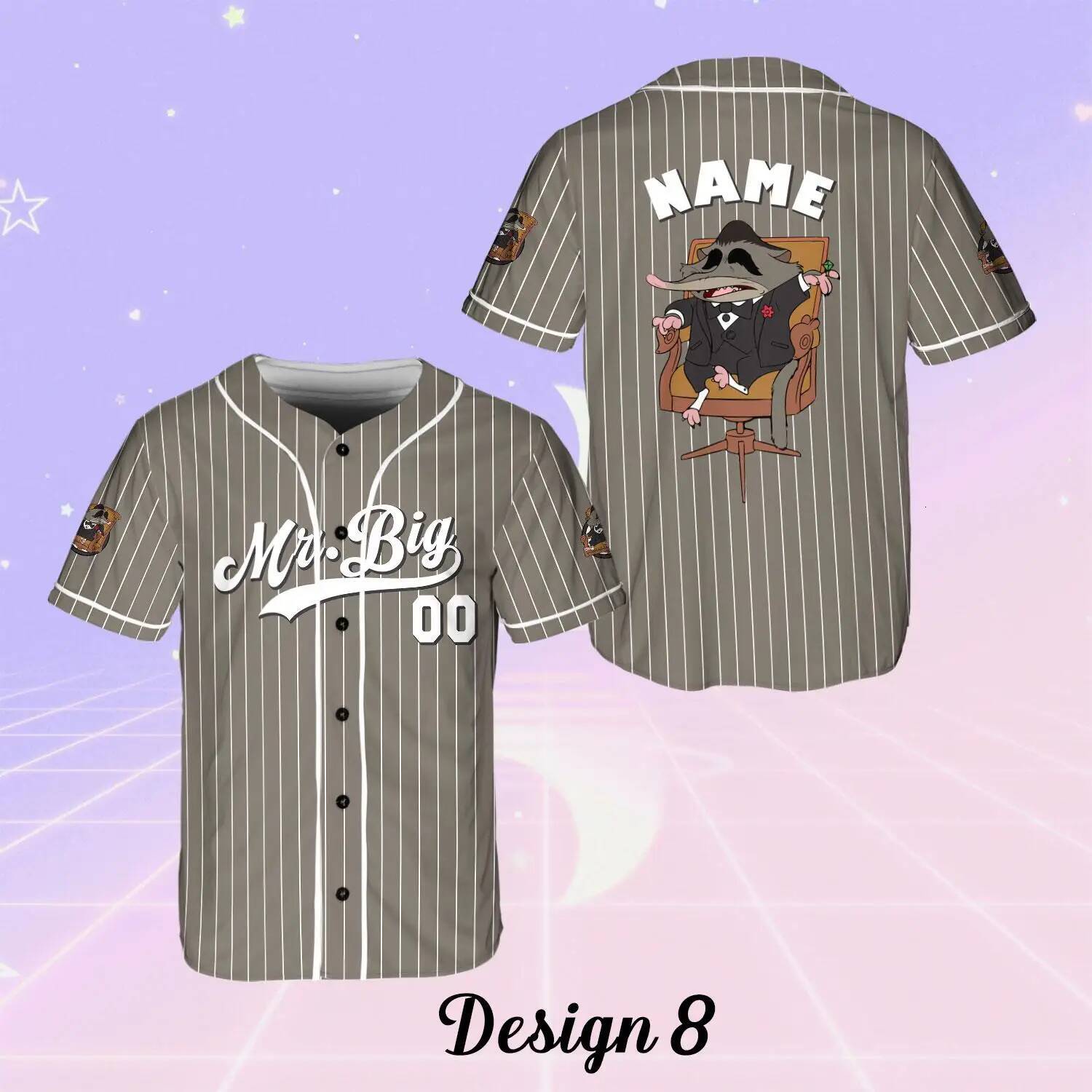Baseball Disney Matching Shirts Personalized Character Zootopia Movie Jerseys