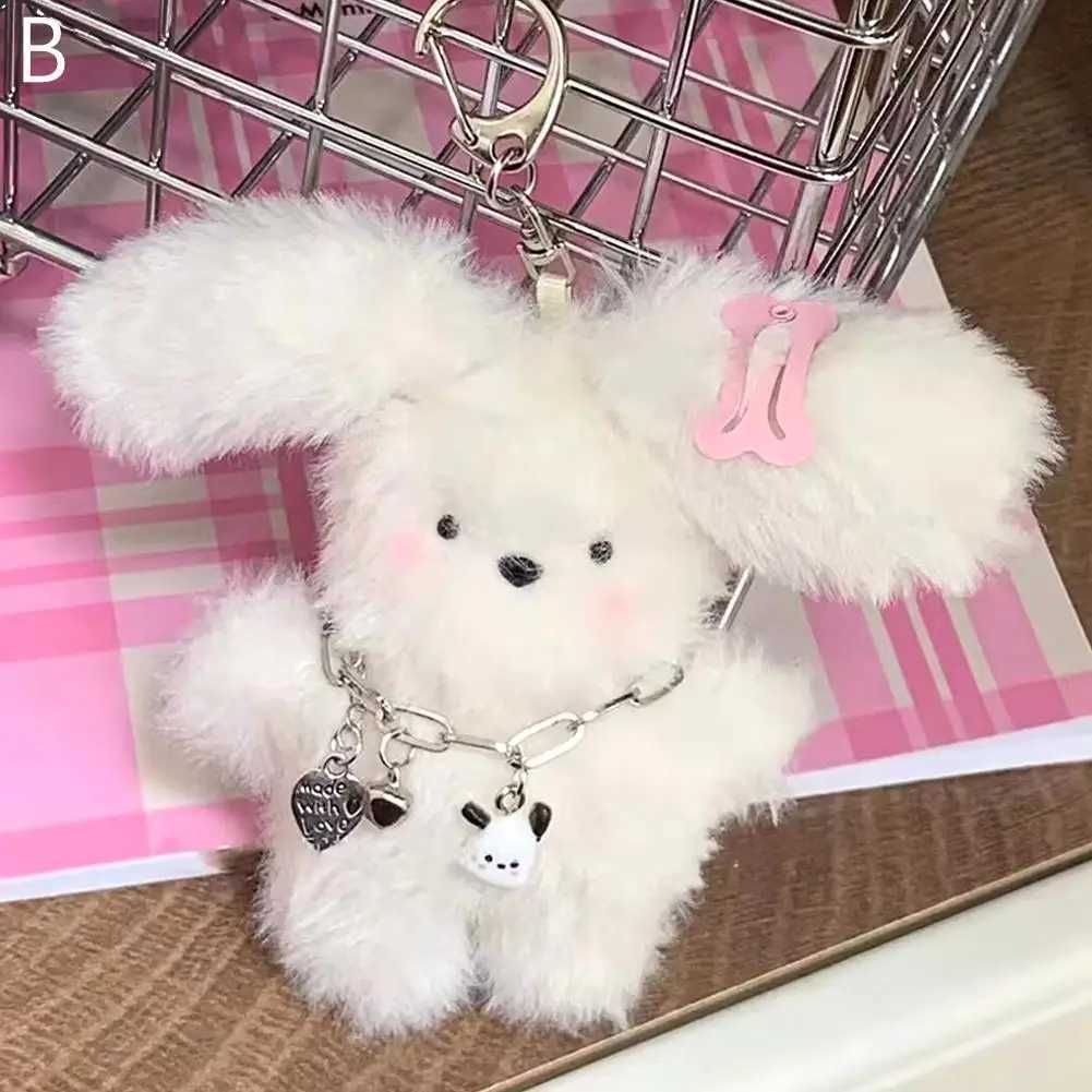 Kawaii Pilot Pochacco Plush Keychain Style Bag Hanging Plush Doll School Bag Pendant Childrens Gift W250411