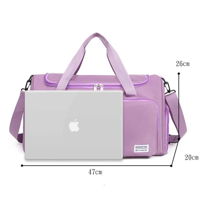 Unisex Large Capacity Travel Luggage Bag Sports Gym Bag Perfect for Weekend Overnight Luggage Bag with Shoe Compartment 251110