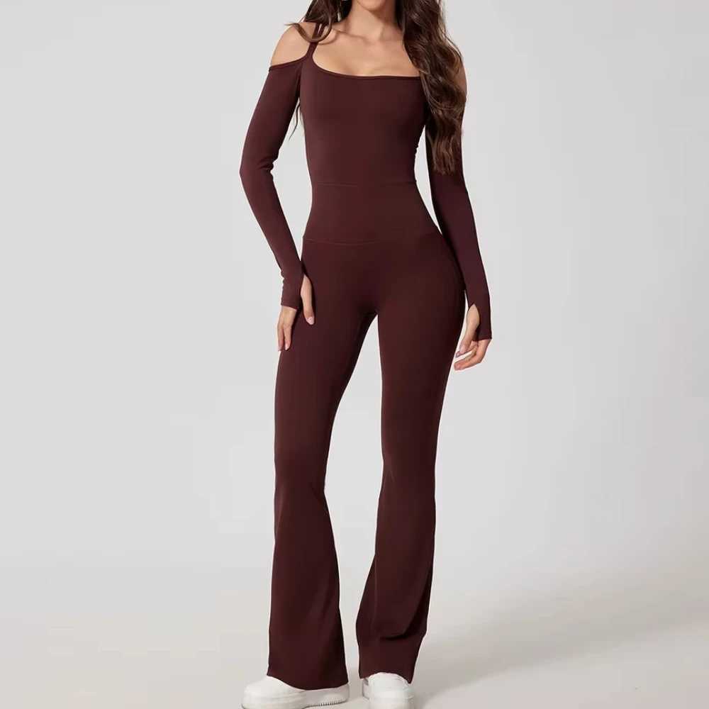 Yoga jumpsuit womens gym fitness bodysuit sportswear womens sportswearW250411