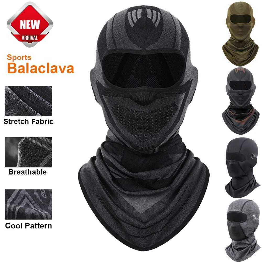 Sports Winter Thermal Cycling Face Mask Balaclava Head Cover Ski Bicycle Motocycle Windproof Soft Warm MTB Bike Hat Headwear S251110