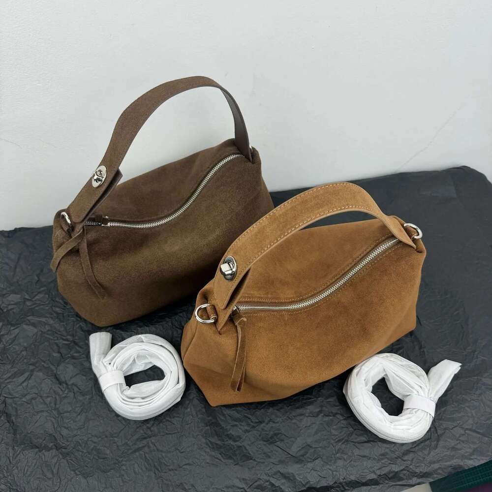 FIRMRANCH Versatile Lazy Retro Soft Matte Cowhide Large Capacity Womens Handbag Single Shoulder Diagonal Daily Commuter Purse