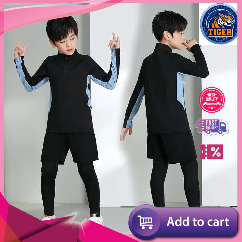 Ddmytiger China Domestic Men Kids Football Sets Children Boy Girl Fiess Basketball Running Exercise Training Sports Bottoming Top Tee Legging Pant Ddm