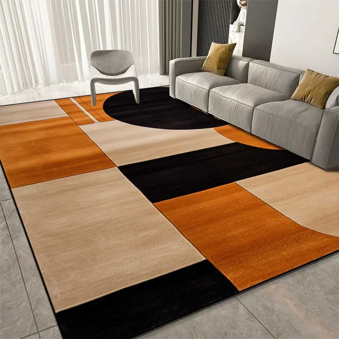 Luxury Geometric Carpets for Living Room Decoration Sofa Large Area Home Rugs for Bedroom Soft Mat for Children Y251110
