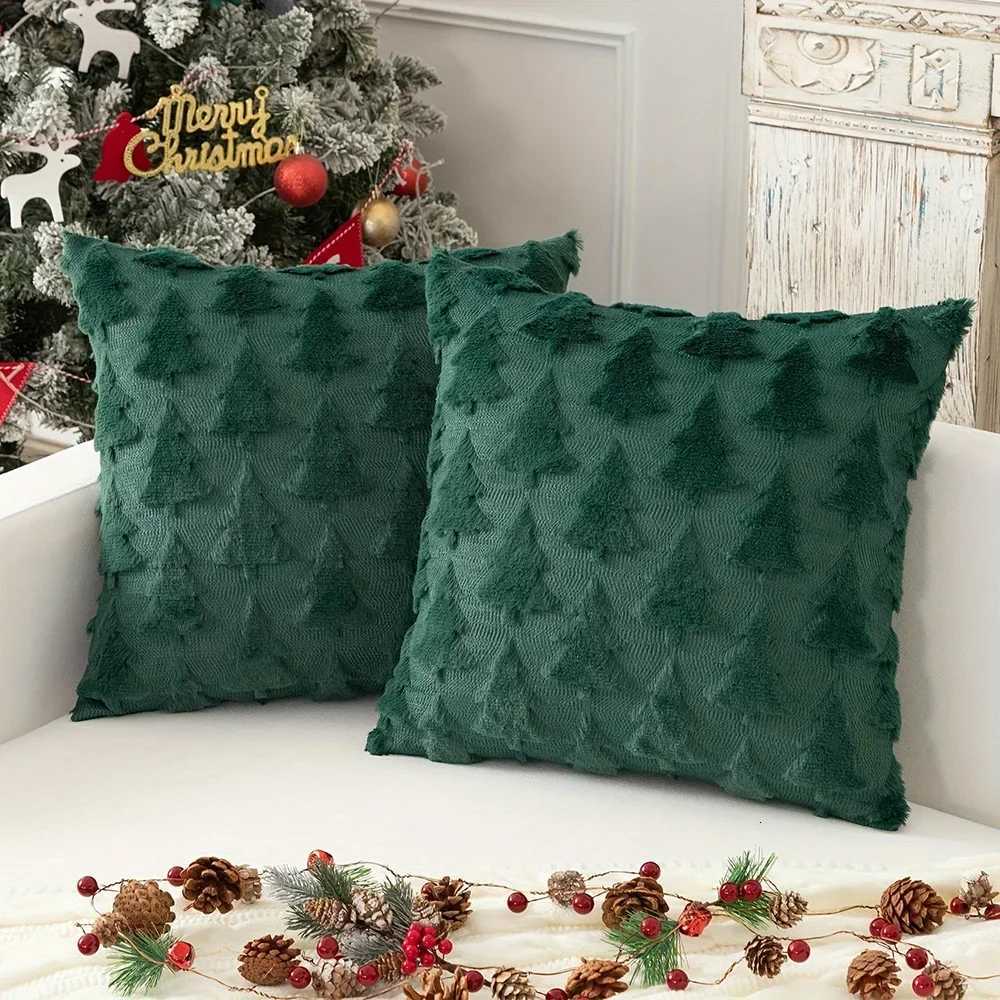 Runtow 45x45cm Christmas Tree Pattern Cases 2025 Merry Christmas Decor for Home Xmas Gifts New Year Sofa Decor NavidadM251111
