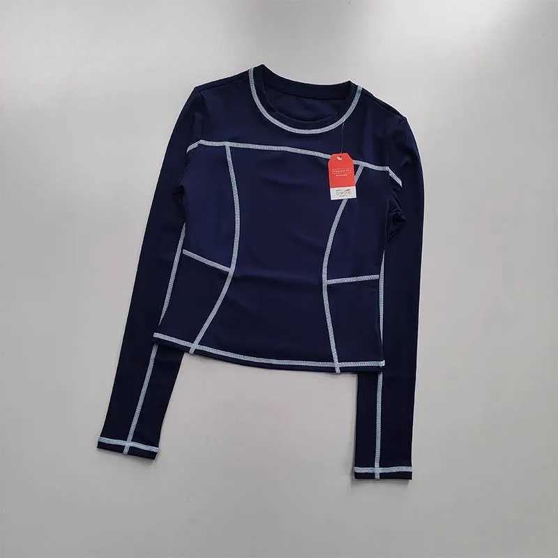 Womens yoga fitness suit womens weight loss sports top fast drying running fitness T-shirtW250411