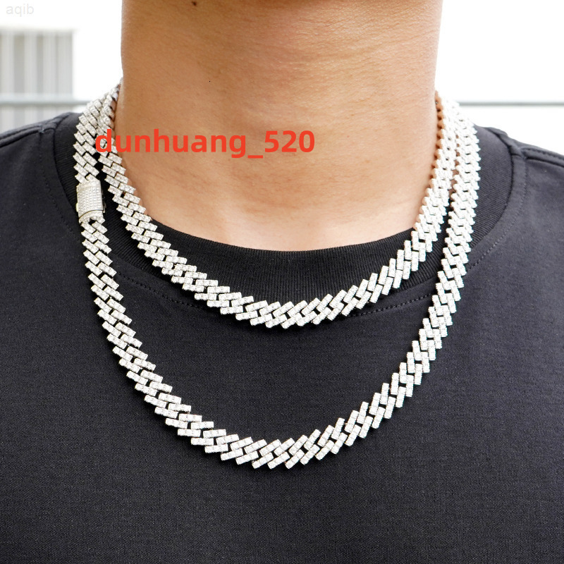 10mm Wide Cuban Link Jewelry Diamond Luxury Necklace for Women and Man Moissanite Cuban Chain Cuban Link