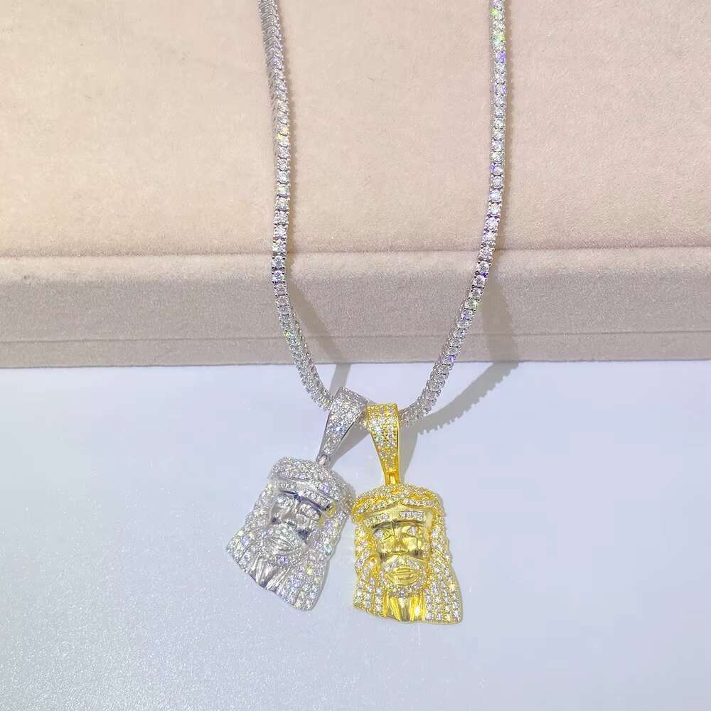 Zuanfa Jewelry Ready to Ship Custom Hip Hop Jesus Piece Vvs Moissanite Necklace Diamond Pendant