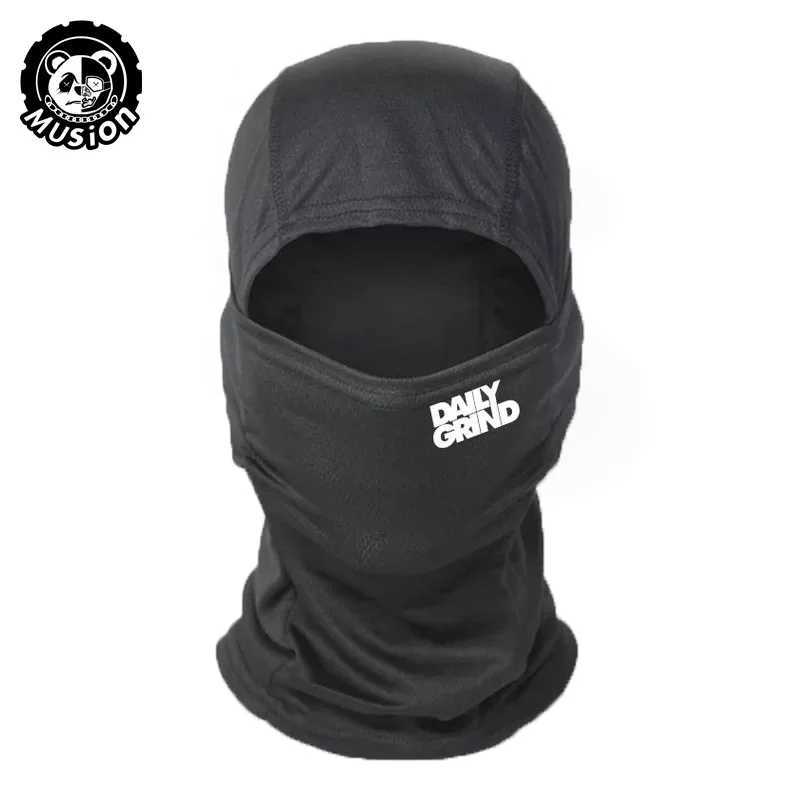 Musion Balaclava Motorcycle Mask Fashion Print Windproof Sunscreen Full-Face Mask Breathable Mesh Suitable Cycling S251110