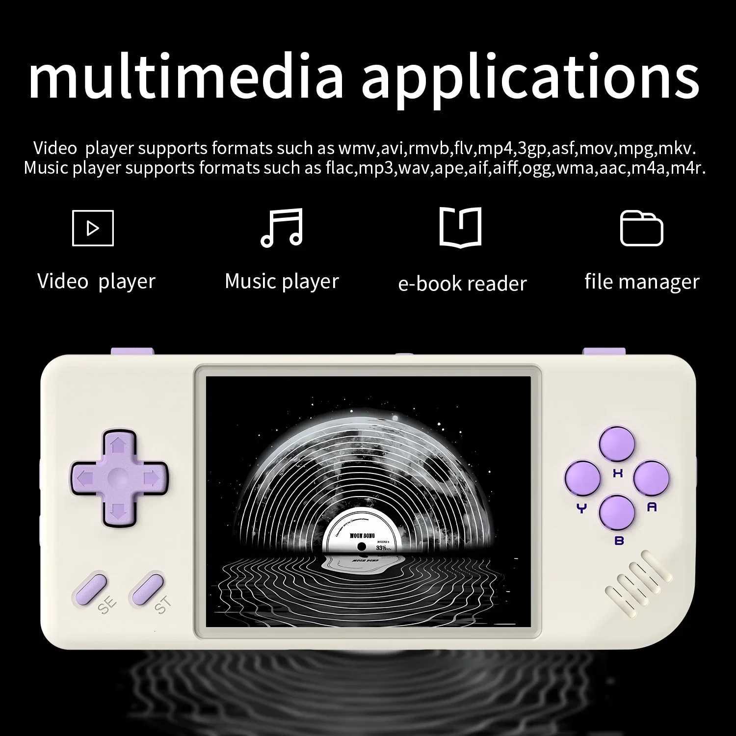 ANBERNIC RG28XX Handheld Game Console 283 I Screen HDMI Output Portable Video Player Ebook Reader Game Player Gift Mini A30M251111