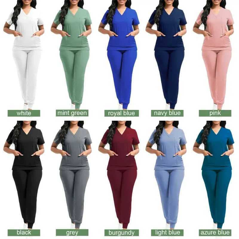 Nurse Uniform Female Hospital Doctor Male Medical Sports Shirt Nursing Pants Neutral Workshop Uniform Beauty Spa Work Clothes New X2504105