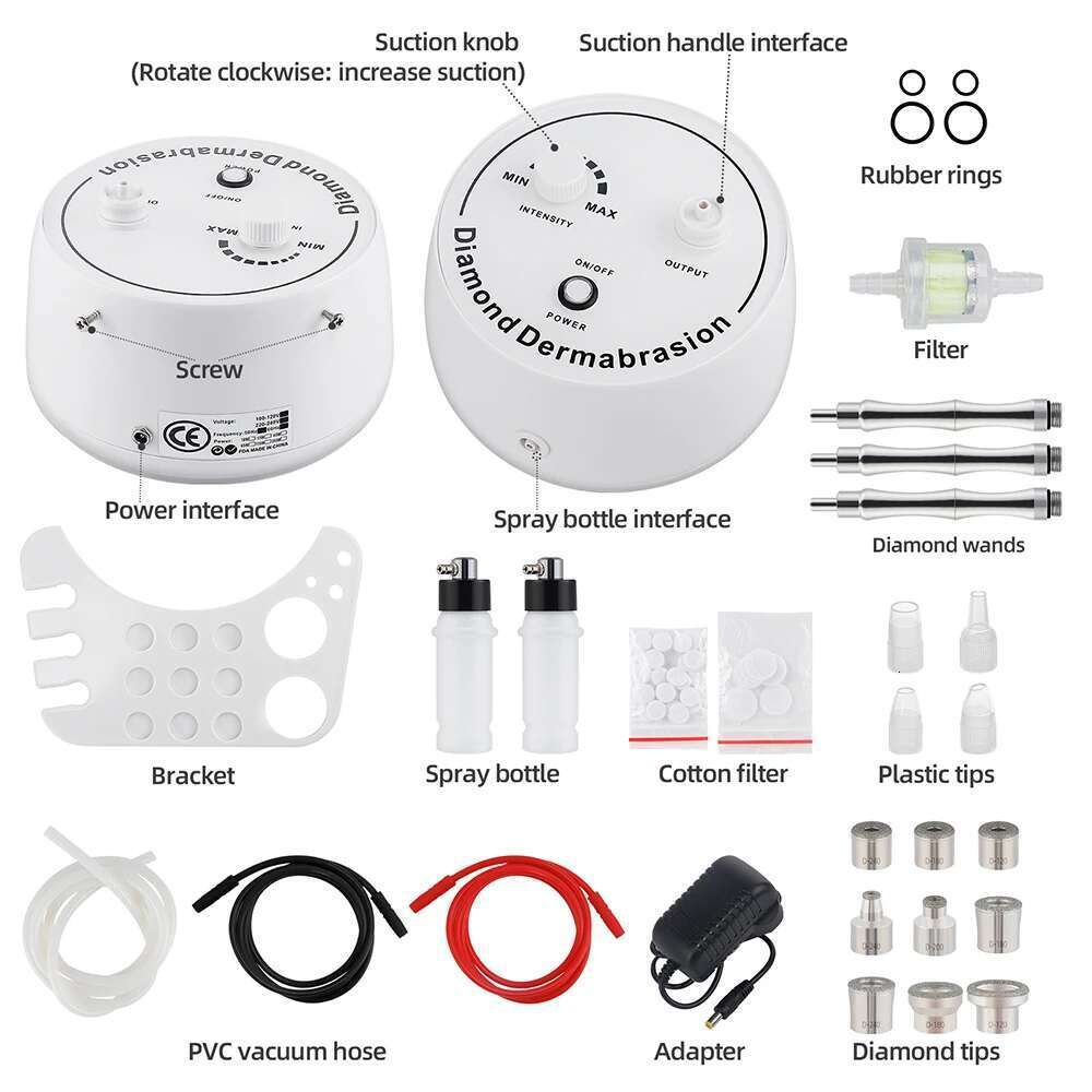 Professional Dia Microdermabrasion For Facial Peeg Skin Care Blackhead Removel Water Spray Exfoliation Hine