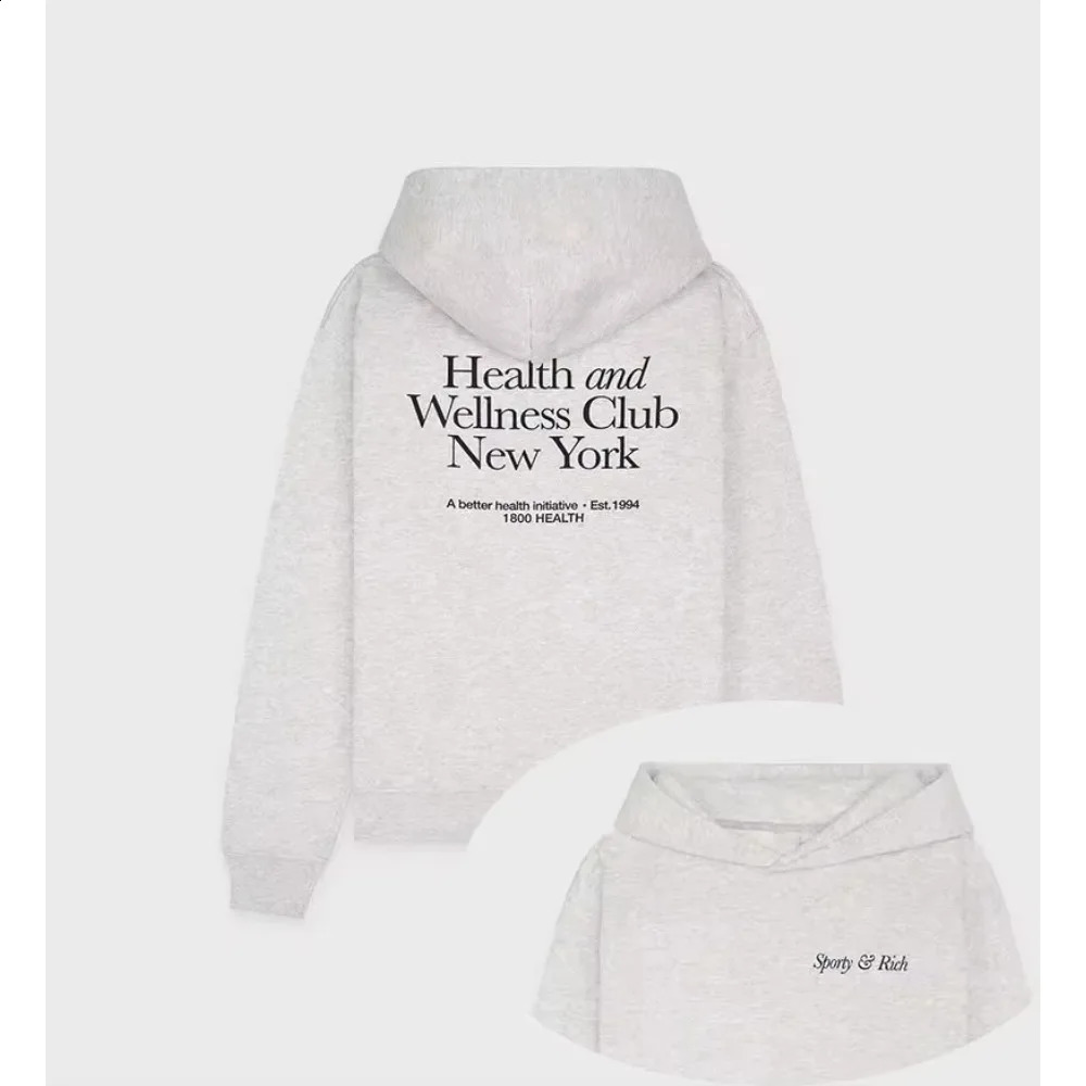 Early Spring North Meriki Sport and Rich Letter Printed Wool Sweaters Mens Womens Plus Hoodies 250314