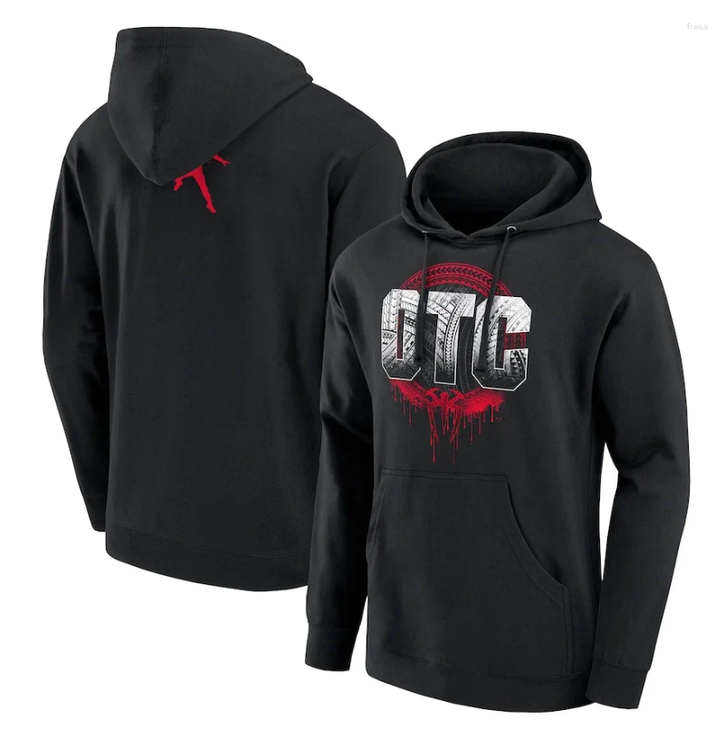 Men's Hoodies Roman Reigns OTC Printed Fashionable Casual Pure Cotton Hoodie Retro Street Versatile Oversized Autumn Unisex