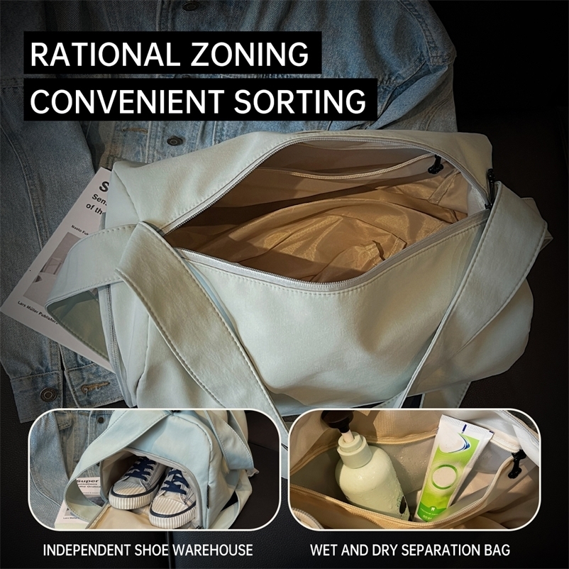 Sports Fitness Bag for Women Wet and Dry Separation Swimming Bag Large Capacity 251110