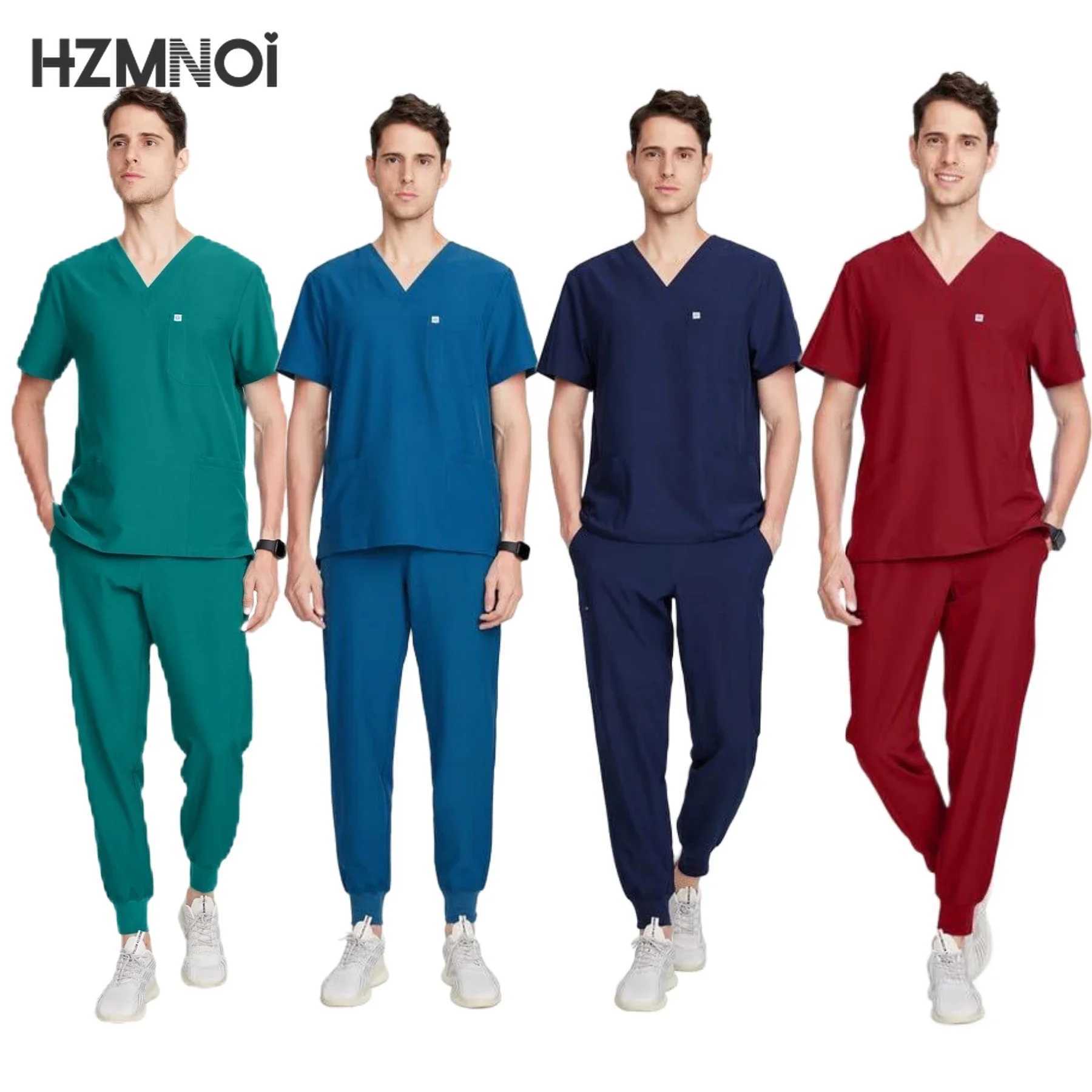 Short Slved Scrubs Uniform Tops+Pants Nursing Uniforms Women Multicolor Pet Shop Doctor Medical Surgery Workwear Surgical Sets X250410