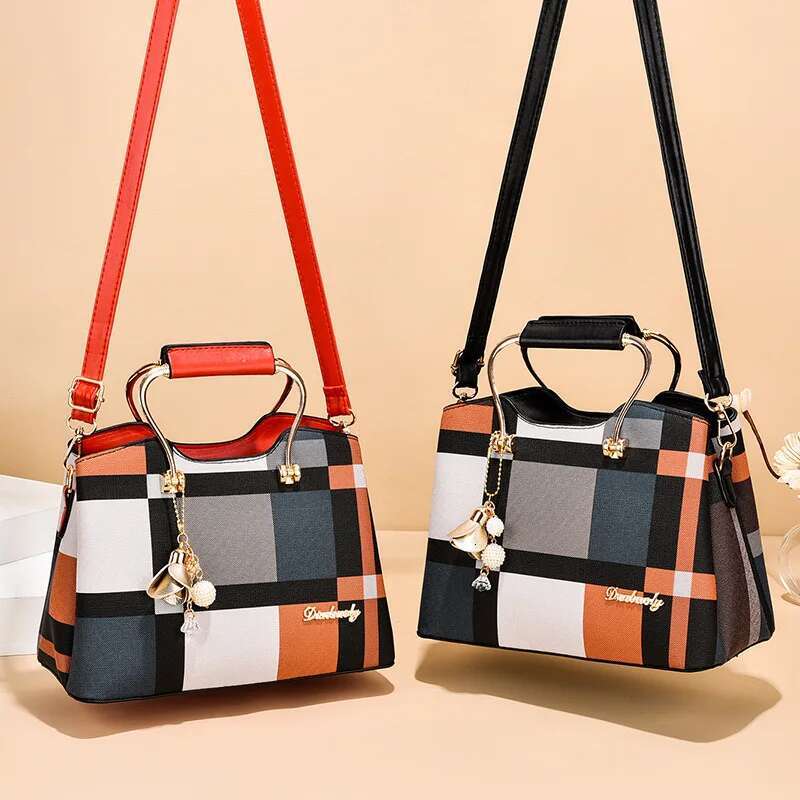 2025 New Fashionable Women's Crossbody Bag Leather Adjustable Shoulder Strap Top Handle Bag Large Capacity Shoulder Bag Designer Women's Han