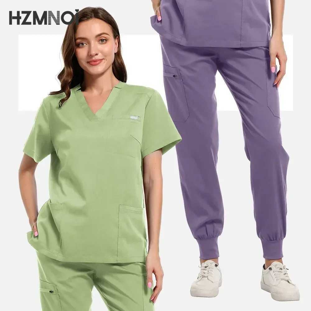 Unisex medical uniforms male and female nurse accessories beauty care shampoo set doctors dental work clothes clinical tops and pants X2504101