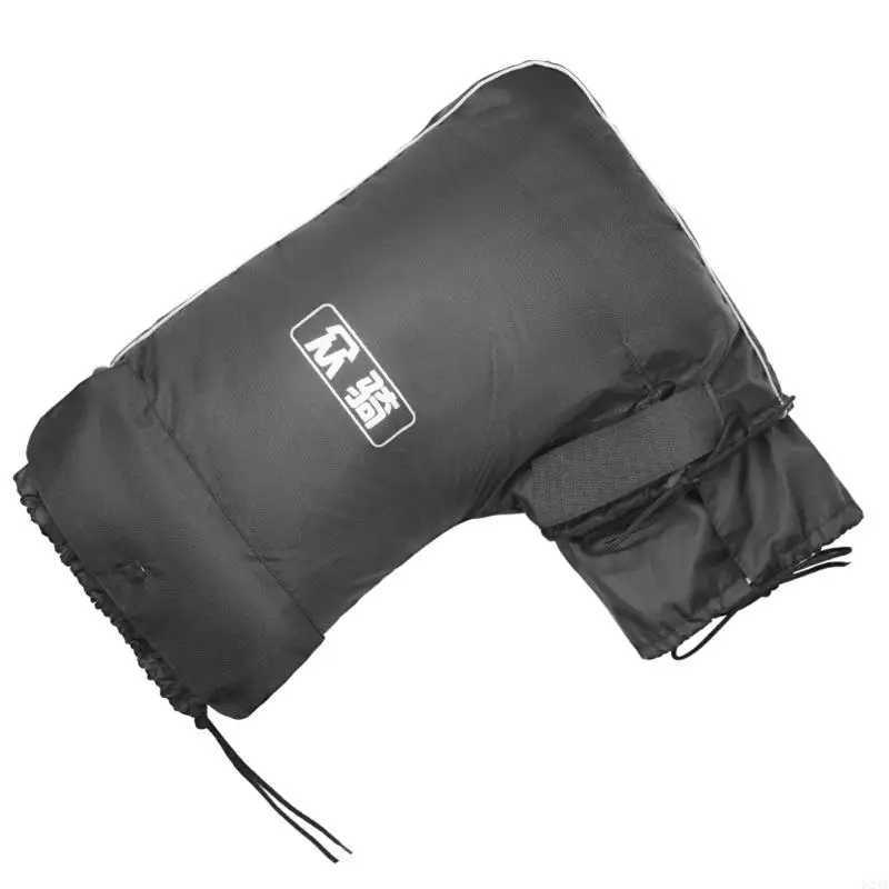 U2JA Motorcycle Handlebar Gloves Muff for Cold Weather Riding Mittens Windproof E-Bike Handguards Hand Protectors Covers 2pcs S25118