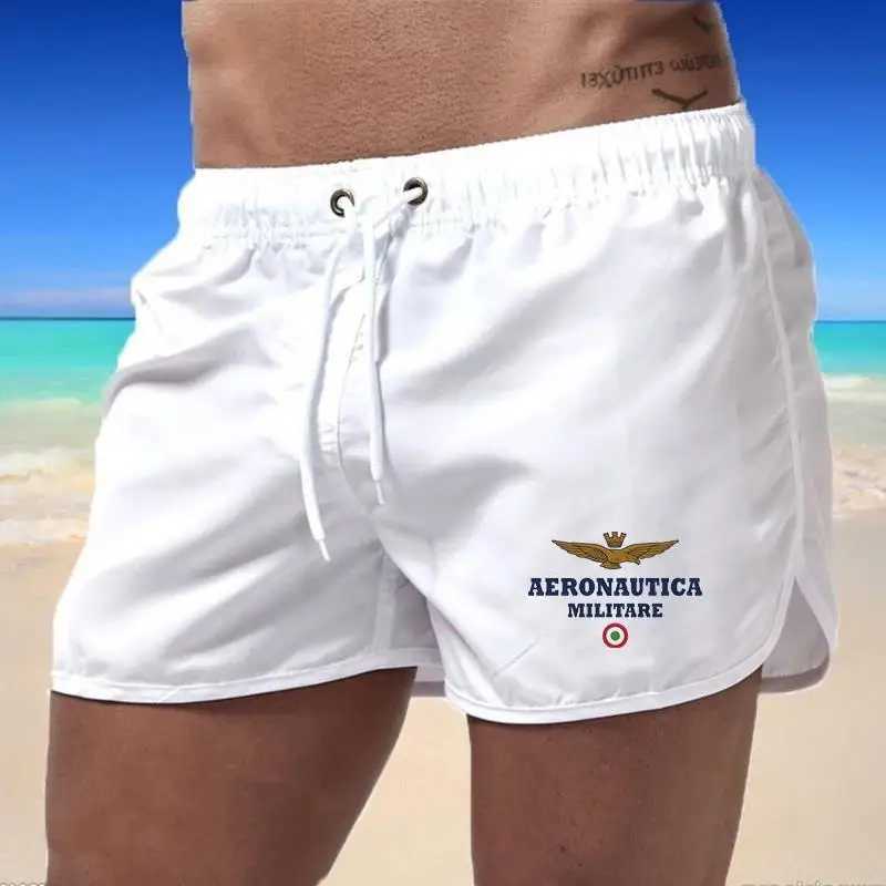 2024 Mens Fashion Printed Swimming Shorts Quick Drying Beach Set Breathable Drawstring PocketW250410