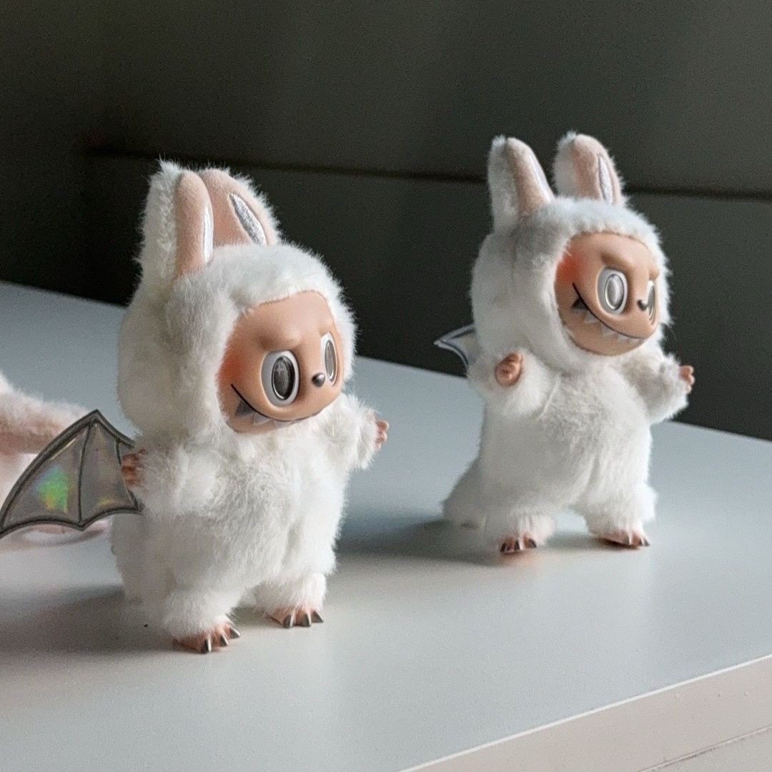 Free shipping 2025 New Arrival Monster Labubu Series Replica Chinese Panda Creative Handmade Change Dolls Ornaments Desktop Kid Birthday Gifts